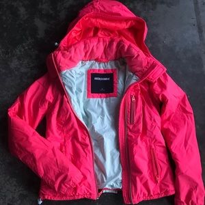 Night reflective Barbie pink Abercrombie & Fitch Jacket